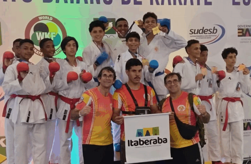 Atletas de Itaberaba são destaque no Campeonato Baiano de Karatê 2025