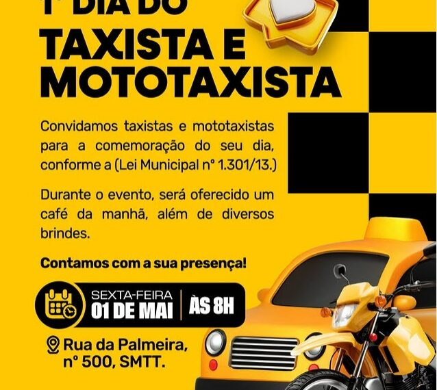 Prefeitura de Itaberaba realiza 1º Dia do Taxista e Mototaxista com programação especial