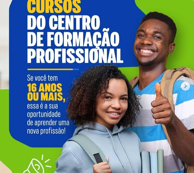 Centro de Formação Profissional abre matrículas para cursos a partir dos 16 anos