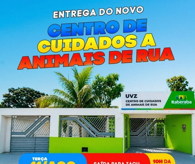 Itaberaba entrega novo Centro de Cuidados de Animais de Rua nesta terça-feira (11)